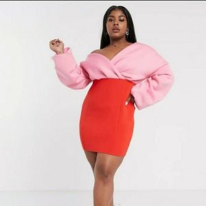 Colorblock Party Dress